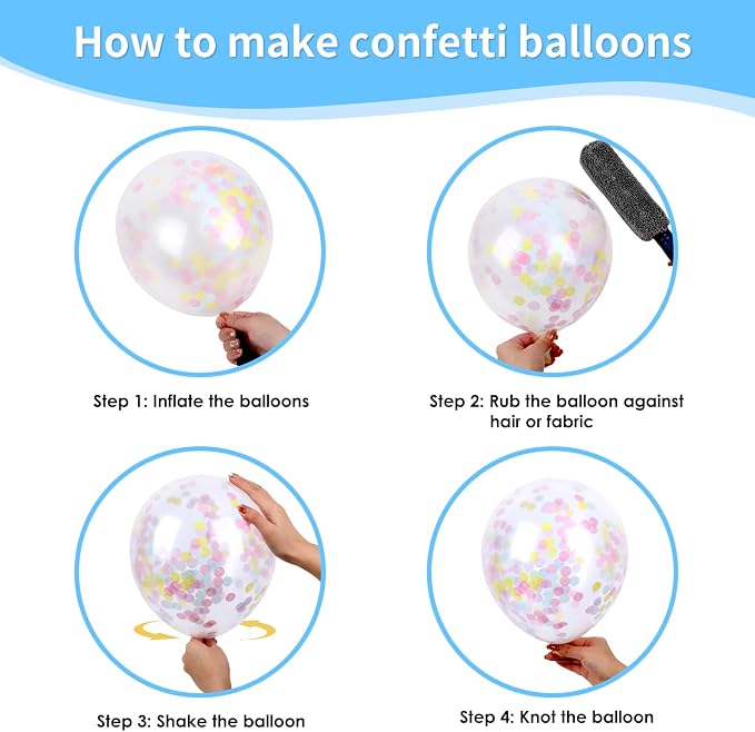 RUBFAC Pastel Balloons Easter Party Balloon - Image 4