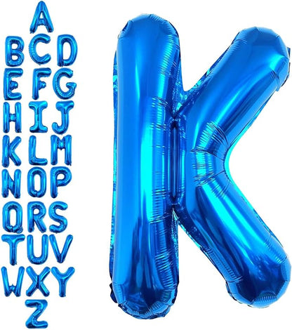 40 Inch Blue Letter K Balloons, DIY Phrase Foil Alphabet Letter K Balloons DIY by LHOAVWE