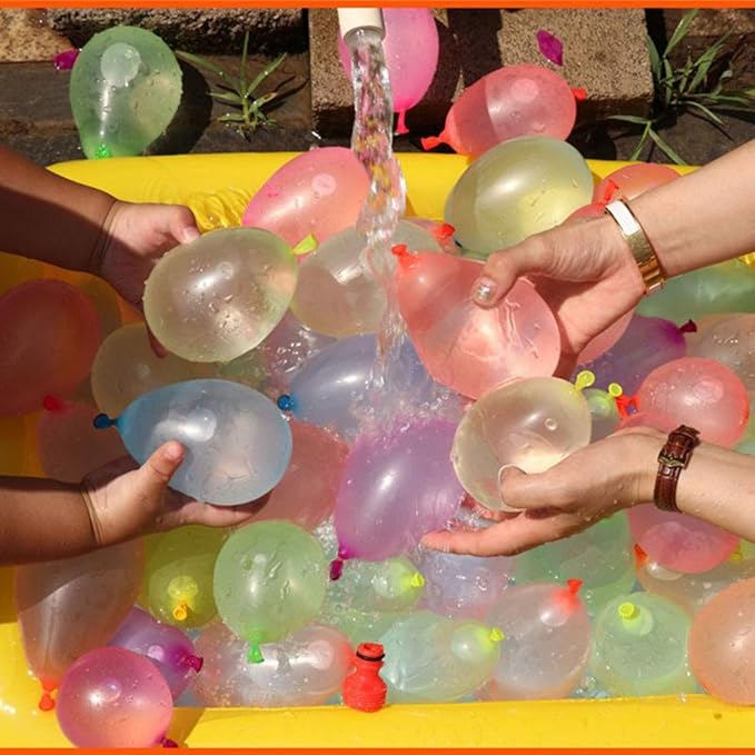 1700 Pack Water Balloons with Refill Hose Nozzle Eco-Friendly Latex Balloons - Image 4