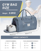Gym Bag Womens,Travel Duffel Carry on Bag Sport Tote Bag Weekend Overnight Bag