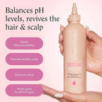 Rizos Curls Travel Apple Cider Vinegar Scalp & Hair Rinse, Clarifies to Remove Product Buildup, Balance Oils, Revive Hair & Scalp, Enhances Softness & Shine, 2.5 oz