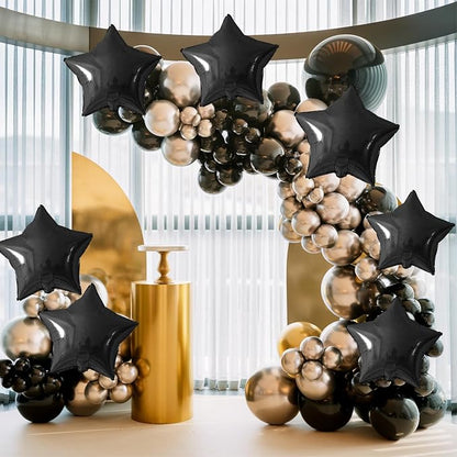 Biapian Black Star Foil Balloons, 18 Inch Stars Balloon - Image 4