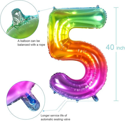 Number Balloon | Number 5 Balloon - Image 4