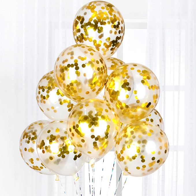 Gold Confetti Balloons - Image 7