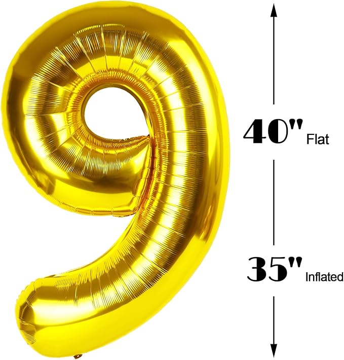Big Gold 40 Inch 19 91 Balloon Number, Jumbo Giant 19 91 Birthday Party - Image 3