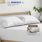THREAD SPREAD 100% Egyptian Cotton Pillow Cases - 1000 Thread Count Queen/Standard Size Set of 2, Soft & Breathable Extra Long Staple Sateen Weave Cotton Pillow Covers for Bed - Silver