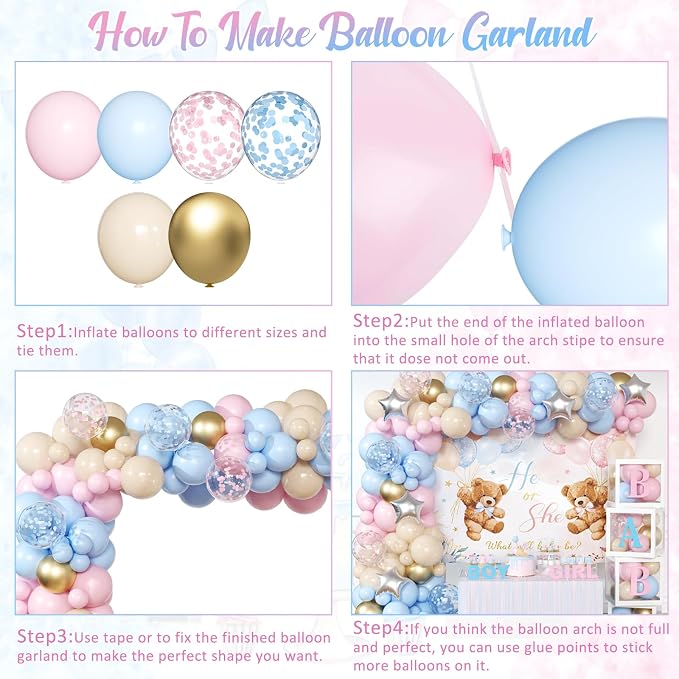 Bear Gender Reveal Decorations - Image 6