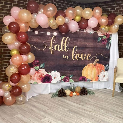 Burgundy Rose Gold Balloon 12 Inch Maroon Wine Red Champagne Rose Gold Balloons - Image 3