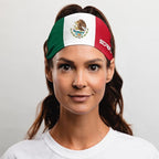Suddora Country Flag Headbands, Wide National Flag Headbands for Sports Events, Non-Slip Fabric Sweatbands for Soccer, Tennis, Workout, Costume