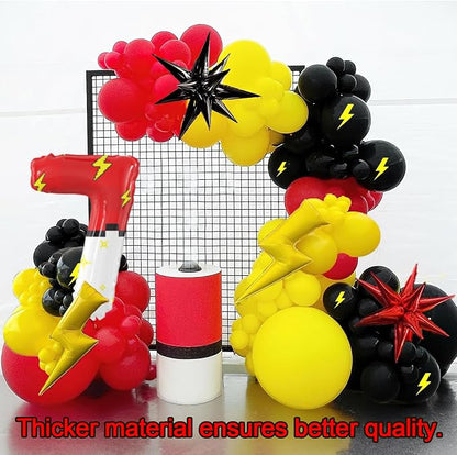 Red White Cartoon Theme Foil Balloons Cartoon Balloons Birthday Party Balloons - Image 5