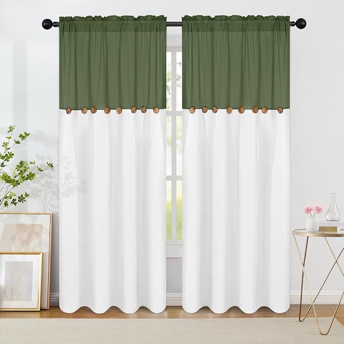 Farmhouse Cotton Linen Curtains by FRAMICS