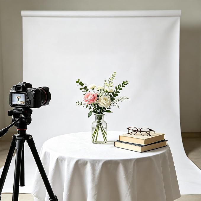 White Photography Backdrop for Photoshoot, Fabric 6x9ft | Versatile Studio - Image 7