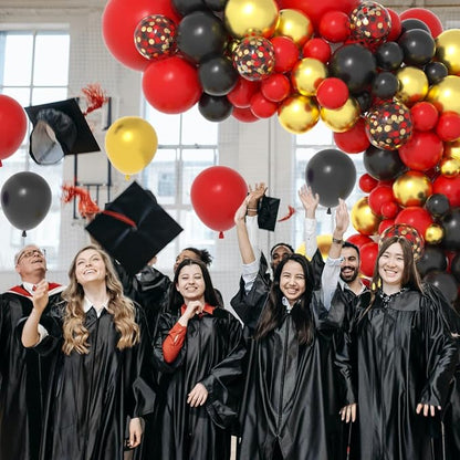 Red Black Gold Balloon Garland Arch Kit - Image 5