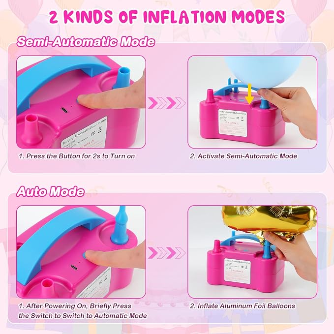 Balloon Pump Electric Balloon Blower Machine Foil Balloon Pump - Image 3