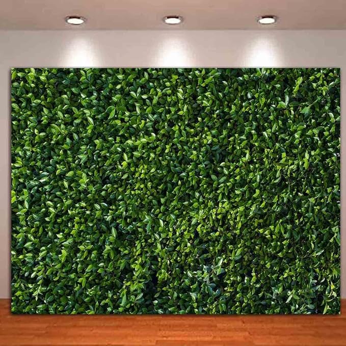 Nature Spring 3D Green Leaves Theme Photo Background Wedding Birthday Party by HQM