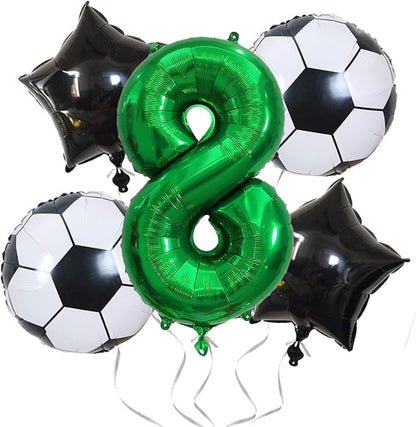Number Balloons Green Party Balloon - Image 6