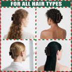 TOCESS Hair Claw Clips for Women - 8PK Large Neutral Matte Square Jumbo Hair Clips for Thick, Thin, Long, Short, Curly Hair Girls, Big Jaw Clip Set for Daily Use(Mocha Brown)