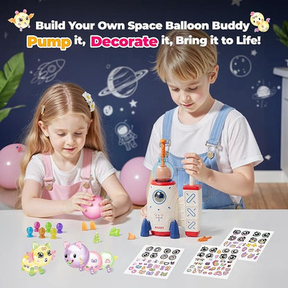 PINSHILE DIY Space Magic Balloon Craft Kit, Sticker Decorated Balloons Toy - Image 3