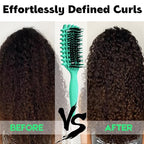 Curly Hair Brush Candybrush Curl Defining Brush for Detangling Shaping and Defining Curls for Women, Men, Wet & Dry Hair (Green)