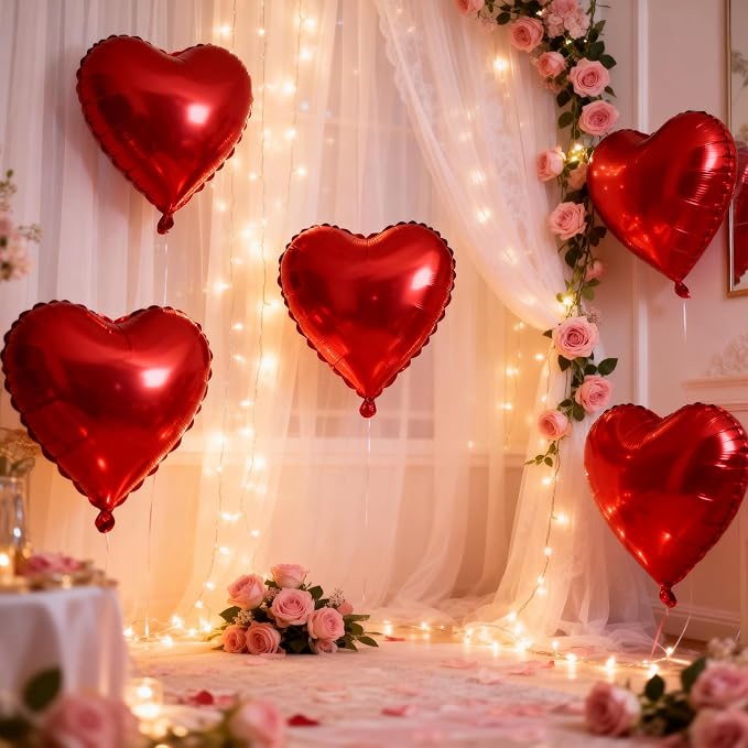 Red Heart Balloons - Image 8