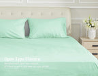 Sunflower Queen Pillowcases Set of 2, 100% Cotton Queen Pillow Cases 2, 20×30 inches Zephyr Green, Soft and Breathable