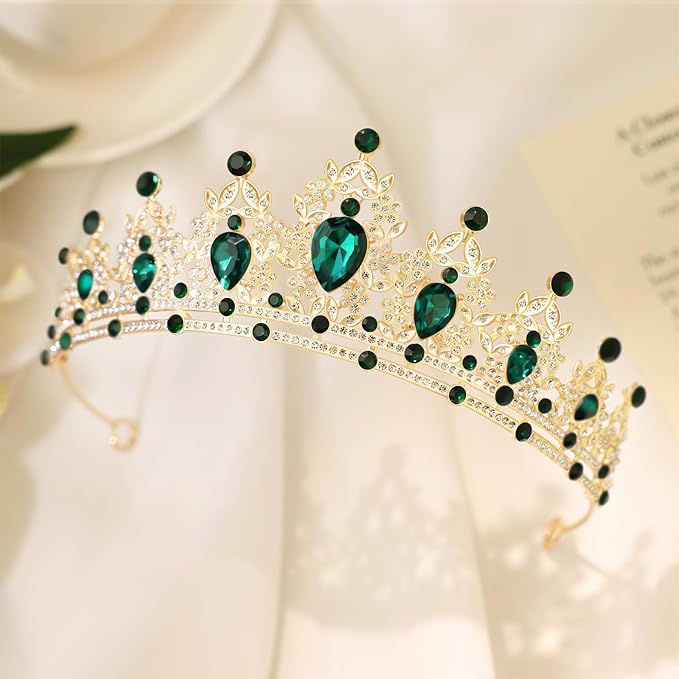 Princess Tiara and Crown for Women Wedding Tiaras for Bridal girls Tiaras and Crystal Crowns Rhinestone Headband Metal Hair Accessories for Costume Birthday Party Prom Gifts