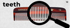 #12 Handmade Narrow Tooth Comb Tortoise Havana Acetate Fine Straight Thin Detangling Parting Grooming Teasing Hair Styling Hairdresser Barber Hairdressing Wet Dry Pocket Travel Women Men Kids