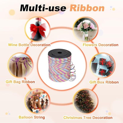PATIKIL Glitter Curling Ribbon 500yds x 1/5" Plastic Balloon String Ribbon | - Image 6