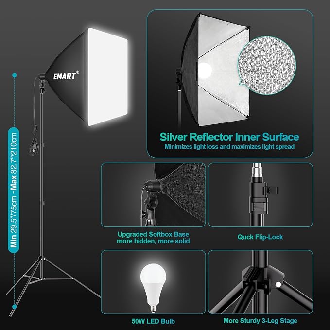 EMART 10 x 10 ft Heavy Duty Backdrop Support System, Professional Photography - Image 6
