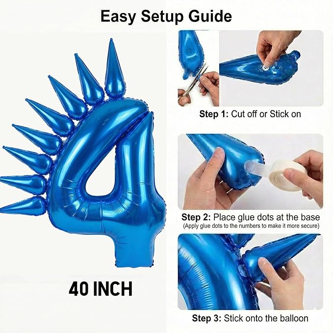 Speed Hedgehog 4th Birthday Balloon Centerpiece Set Royal Blue Red Gold Latex - Image 4