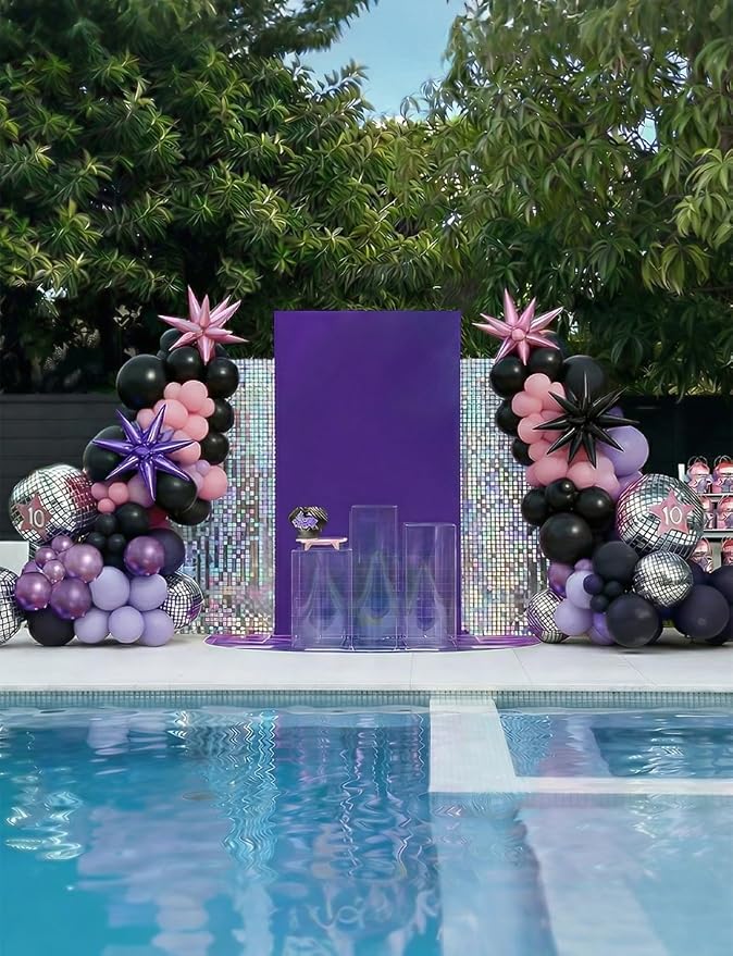 Pink and Purple Balloon Arch Garland Kit, Trendy Music Birthday Decorations - Image 5