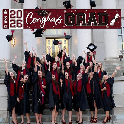 2026 Graduation Yard Sign, Large Congrats Grad Yard Banner Class of 2026 Banner - Image 6