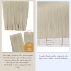 Full Shine Injected Tape in Hair Extensions Human Hair 5Pcs Color 1000 Blonde Intact Hair Extensions Tape in 20Inch Virgin Tapes in Extensions 12.5Gram Seamless Skin Weft Human Hair Straight