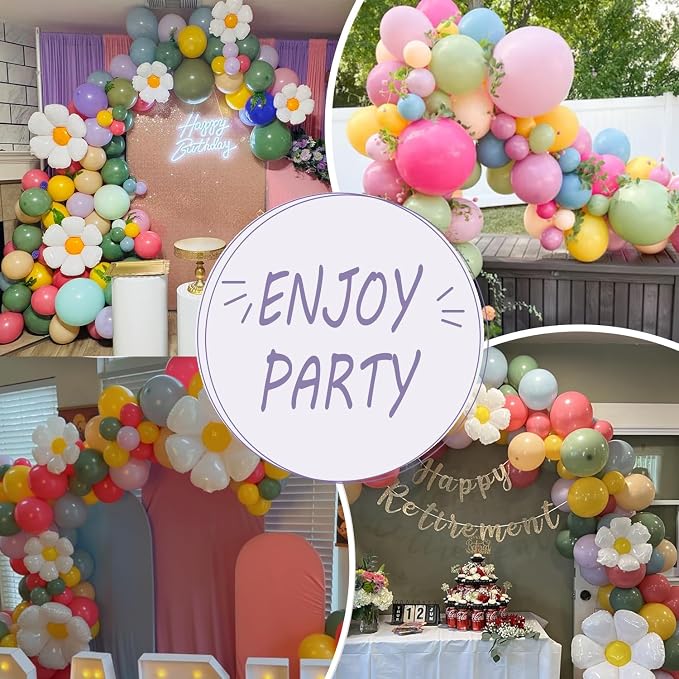 Daisy Flower Balloon Arch Kit for Wild Flower Baby in Bloom Party Decor | - Image 4