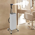 Nano Hair Steamer, Multifunctional Professional Nanoscale Spray for Hair Care Hair Repair, 1200W Nano Mist Hair Steamer for Deep Conditioning with Bottom Wheels and Smart Touch Control