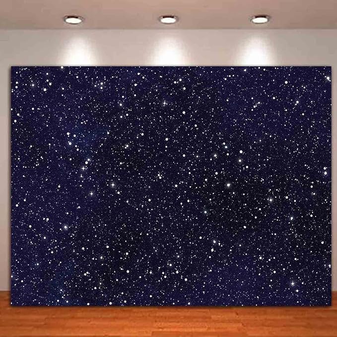 HQM Night Sky Star Universe Space Starry Photography Backdrops Kids Boy or Girl - Image 2