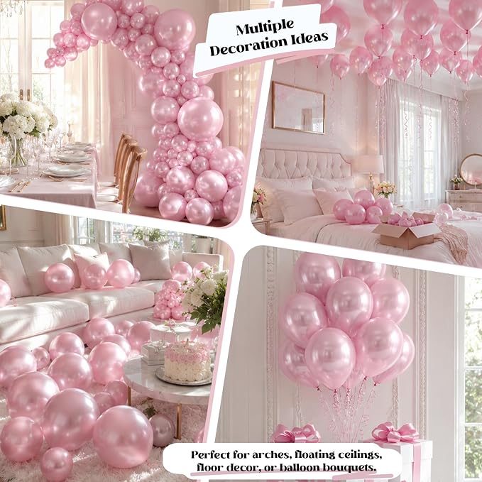 Metallic Pink Balloons - Image 5