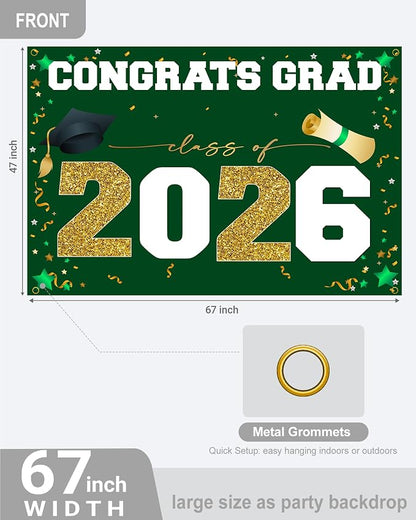 Class of 2026 Graduation Banner 47x67" - Image 3