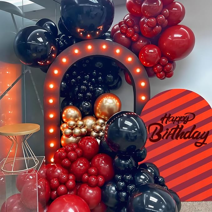 Dark Red Balloons 12 inch - Image 7