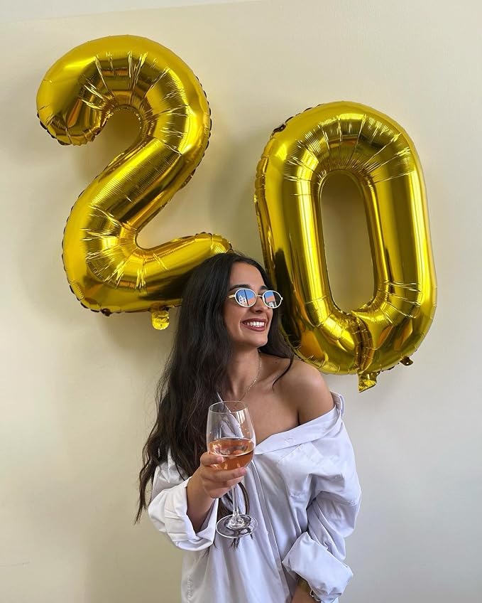 Gold Number 60 Balloon 40 Inch - Image 3