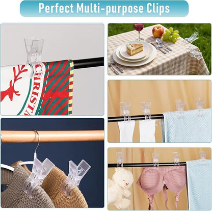 20 Pack Large Balloon Arch Clips, Transparent Spring Clamps - Image 5