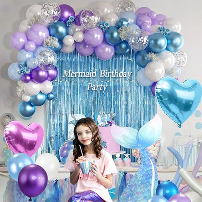 Mermaid Party Balloons Garland Arch Kit - Image 4