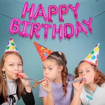 PIGETALE Happy Birthday Banner, 16 Inch Mylar Foil Letters Sign Bunting Happy - Image 4