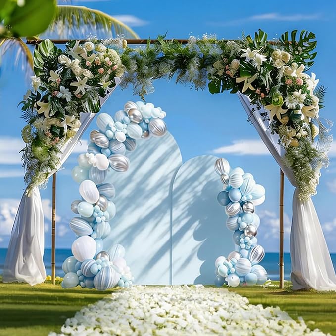 Wedding Arch Backdrop Stand Set of 2 - Image 4