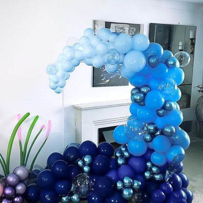 Blue Balloons for Ocean Shark Birthday Party Decorations Under the Sea Balloon - Image 3