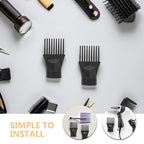 3pcs Hair Dryer Concentrator Attachment - Salon Plastic Blow Dryer Comb Nozzle Replacement - Black Hair Styling Blower Comb Nozzle