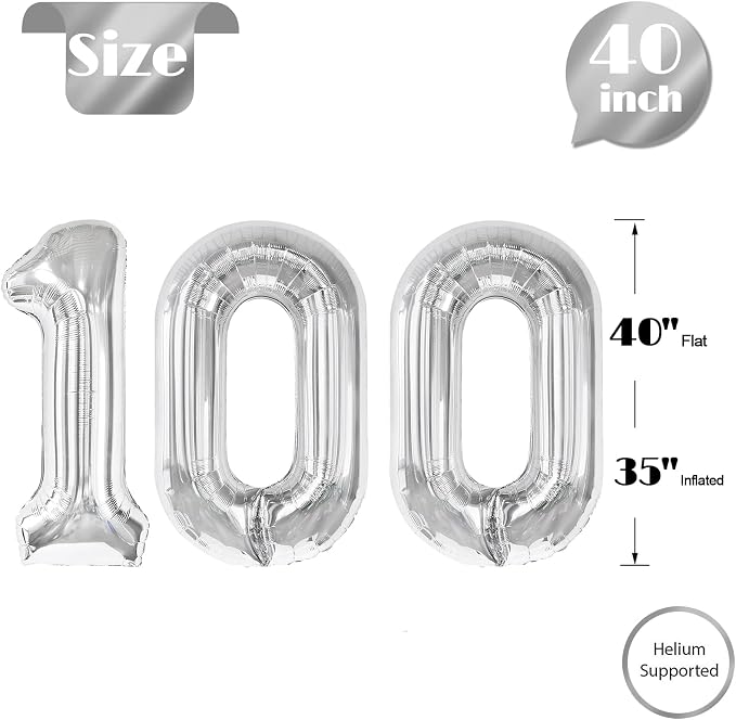 Sliver 100 Balloon - Image 5