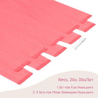WENNALIFE Tape in Hair Extensions Human Hair Light Pink Tape in Extensions, 10pcs 25g 18 inch Remy Invisible Tape Ins Straight Colored Soft Real Human Hair Tape in Extensions Refill Set Extensions