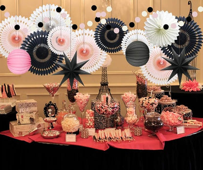 10 Pcs Party Decoration Set, Honeycomb Balls and Star Lanterns - Image 7