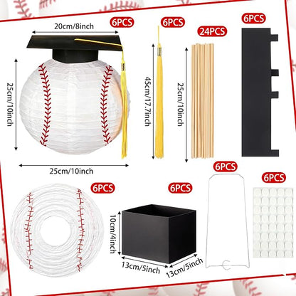 Silipull 6 Sets Baseball Senior Night Graduation Decorations 2026 Baseball Hot - Image 3